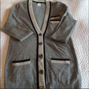 J crew Grey Cardigan Size XS